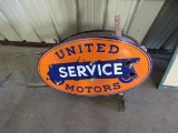 United Motors Service Porcelain Sign
