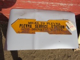 Arrow Plevna Service Station Sign