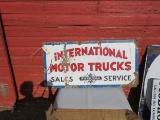 International Motor Truck Porcelain Sign