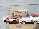 Nylint Race Car and Trailer Toy