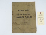 Military Motorcycle Parts List - February 20, 1949