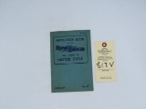 Royal Enfield Model RE Instruction Book - 1946