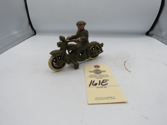1930's Hubley Cast Iron Harley Davidson Motorcycle Toy