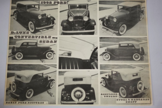Vintage 1932 Ford Poster/Advertising