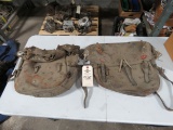 Vintage Leather Saddle bags for restore with Jewels