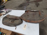 Vintage Leather Saddle Bags for Restore