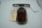 1940's-1950's Harley Davidson Knucklehead/Panhead Guide tombstone Tail Light