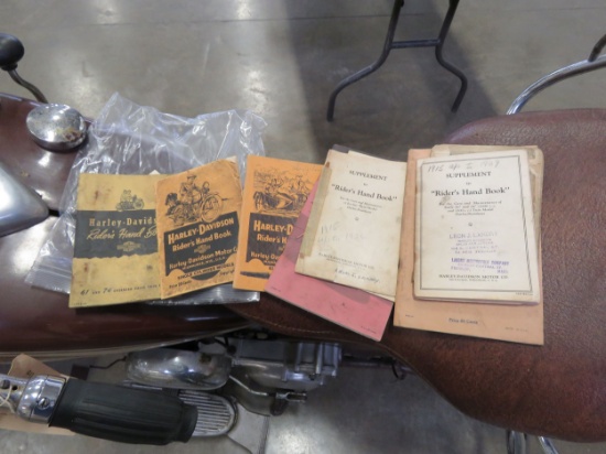 1920's-50's Harley Davidson Manuals