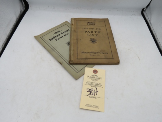 1929-1931 Indian Scout 101 Parts Manuals