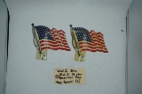 NOS WWII Era 48 Star American Flag Toppers