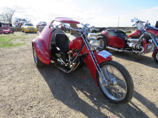 "Red Barron" Helmet Custom Motorcycle Trike