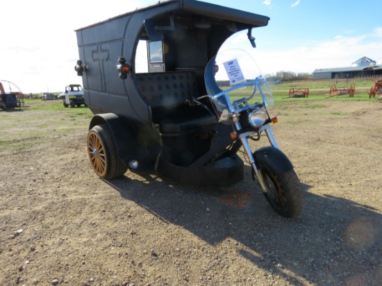1970's Custom Amish Wagon Motorcycle Trike