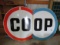 Coop Double-Sided Porcelain Sign