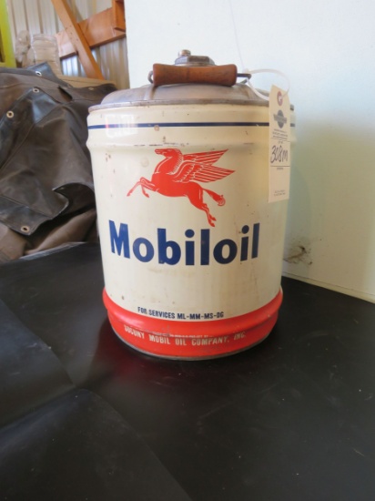 Mobil Oil 5 Gallon Can