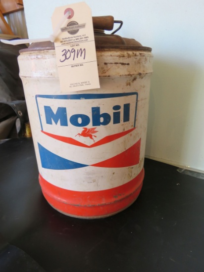 Mobil 5 Gallon Oil Can