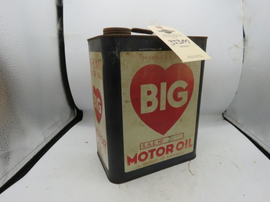 Big Heart Motor Oil 2 Gallon Can