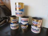 4 Cans Mobil Oil Special Cans