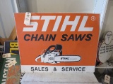 Stihl Chainsaws Embossed Sign
