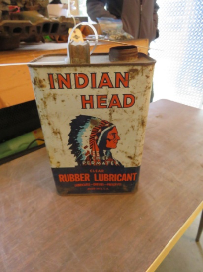 Indian Head Oil Can 1 Gallon