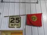 School Patrol Sign and 25 mph and Flag for Safety Patrol