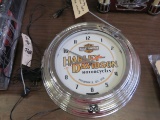 Harley Neon clock