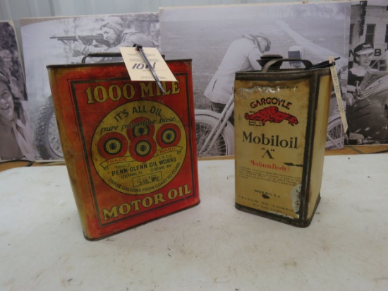 1000 Mile Motor Oil Can Group