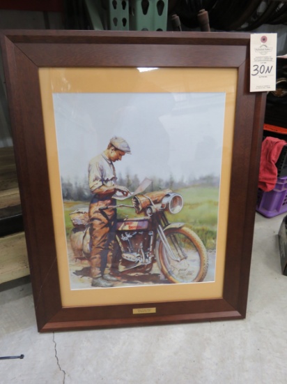 David Uhl "First Poker Run" framed print