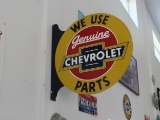 Reproduction DS Embossed Chevrolet Flange AND Chevrolet Arrow Sign