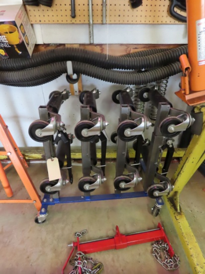 Pittsburgh Steel Wheel Dollies and Stand