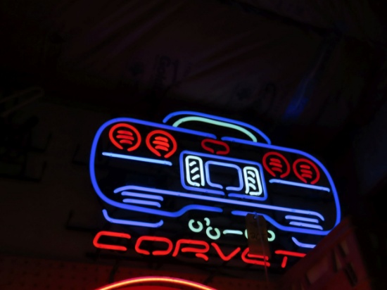 Corvette Rearend neon Sign