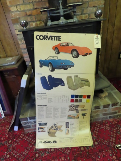 Chevrolet Corvette Corvette Dealer Poster 21x35