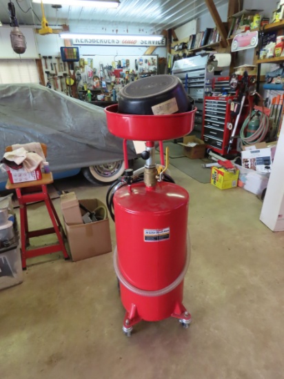 20 Gallon Oil Lift Drain On cart