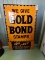 Gold Bond Embossed Sign