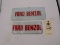 Ford Benzol Glass Face Plates