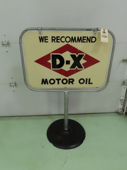 DX Motor Oil Sign Stand