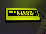 Western Union Lighted Sign