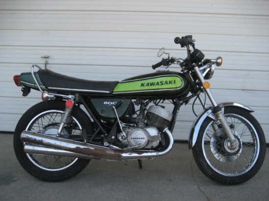 1973 Kawasaki H1 500 Triple Motorcycle