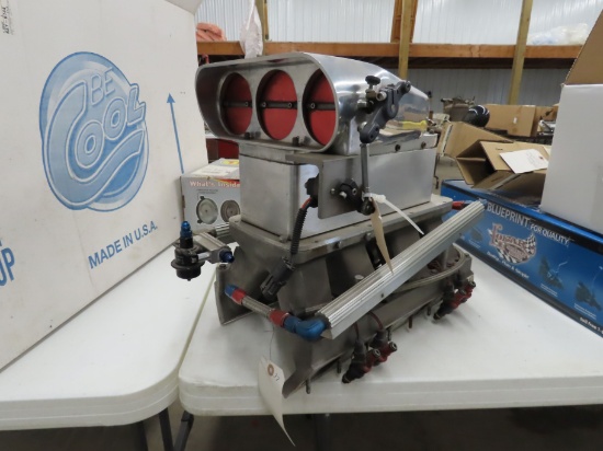 Enderle Supercharger  Snout and Indy High-Rise Intake with Fuel injection  rails