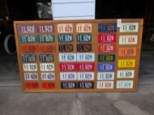Board of Illinois License Plates from 1946-1972