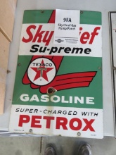 Sky Chief Porcelain Gas Pump Plate