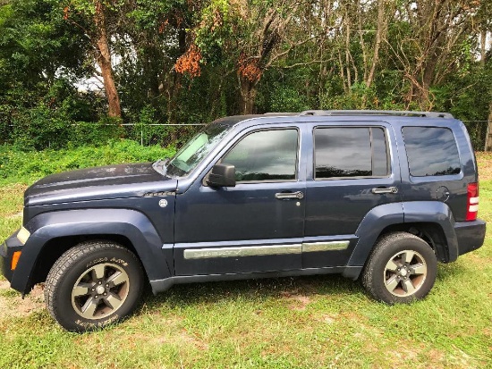 2008 Jeep Liberty Multipurpose Vehicle (MPV), VIN # 1J8GN28K68W163464