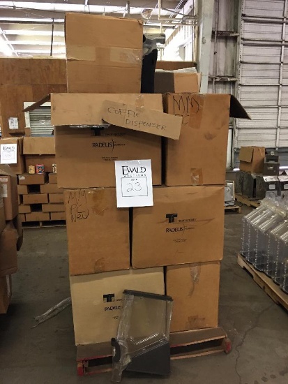 Pallet of Coffee Dispensers