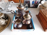 Woman Silver plated Tea set