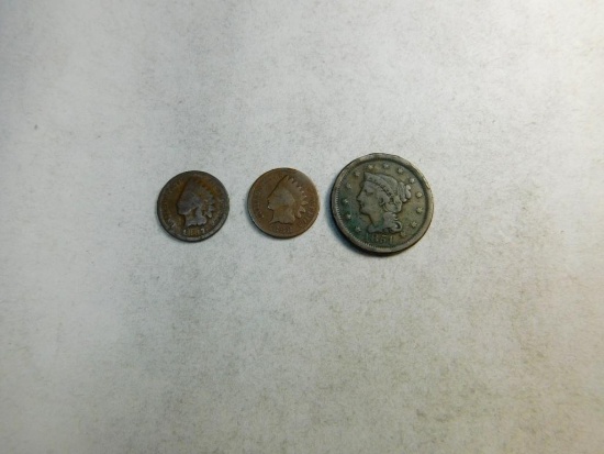 3 One Cent Pieces