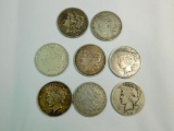 8 Silver Dollars