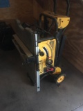 DeWalt DWE7491 Table Saw on Rolling Stand