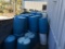 Lot of water barrels (at front of building)