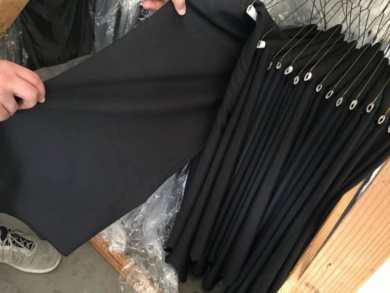 Black 120" Round Cotton /Poly blend Table Cloths