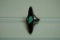 Onyx and Turquoise fashion ring.