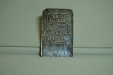 One oz. silver bar.